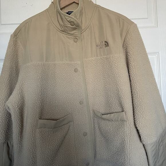 The North Face Cragmont Fleece Jacket Size XXL Khaki Outdoor Winter Soft - Picture 4 of 8